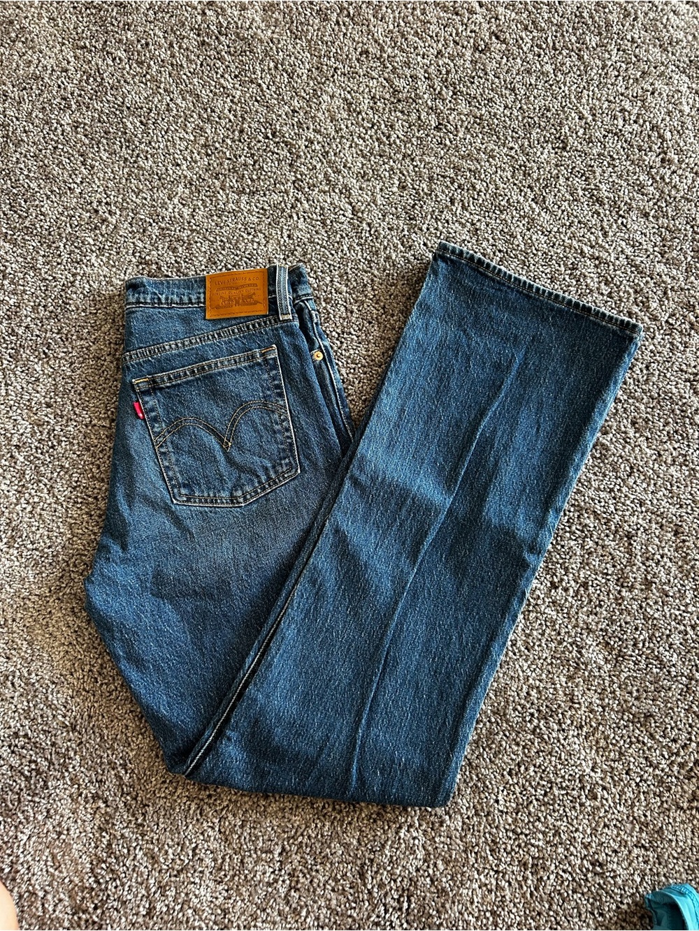 Levi's Women's Wedgie Boot Cut Jeans - Dark Blue Denim